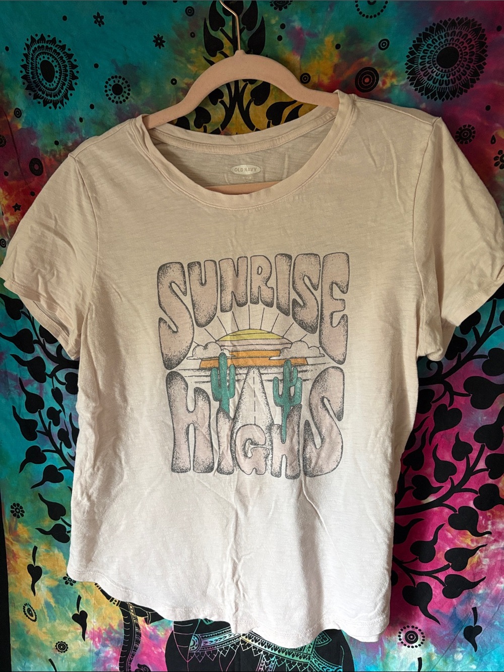 Old Navy Light Pink Short-Sleeve Graphic Tee
